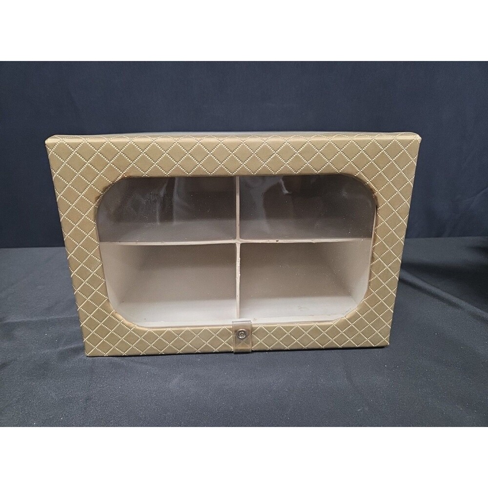 Model Home Closet Accessories Hardcover Shoe Storage Box  Zipper Plastic Vintage